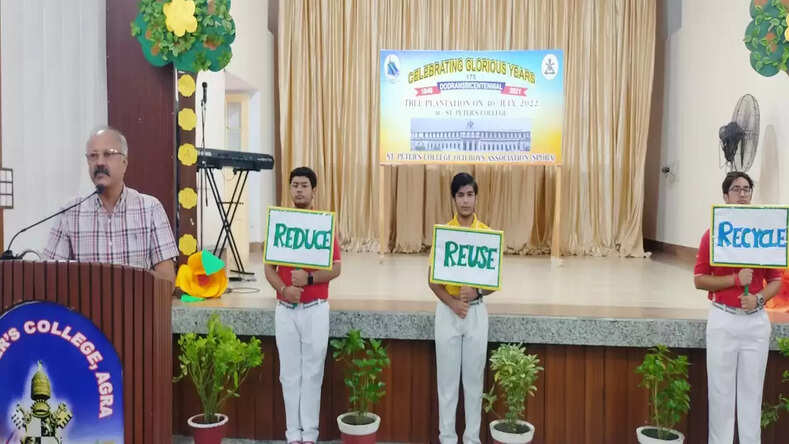 "सैंट पीटर'स कॉलेज ,आगरा कि प्रकृतिक ऑक्सिजन फ़ैक्टरि का हिस्सा, इसलिए ग्रीन स्कूल बनाने जरूरी"- एसपीसीओबीए