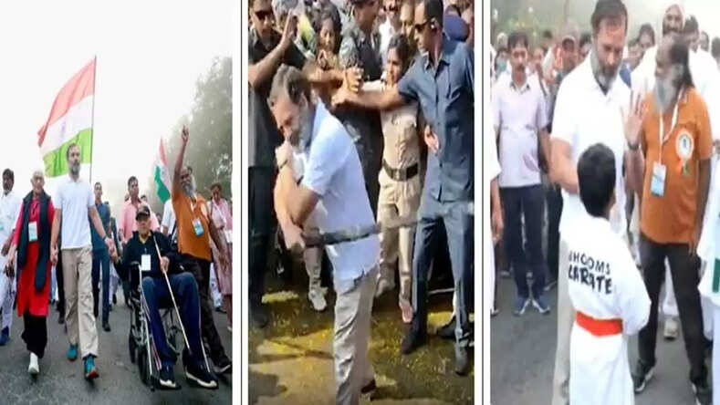 तेलंगाना में अनोखे अंदाज में नजर आए राहुल गांधी