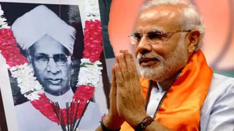 Teacher Day, प्रधानमंत्री नरेंद्र मोदी ने पूर्व राष्ट्रपति राधाकृष्णन को श्रद्धांजलि अर्पित की