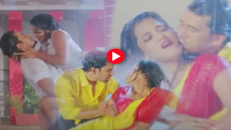 Bhojpuri Hot Song: Monalisa ने साड़ी पहन बारिश में भीगते हुए Nirahua संग किया जबरस्दत रोमांस,देखिए VIDEO