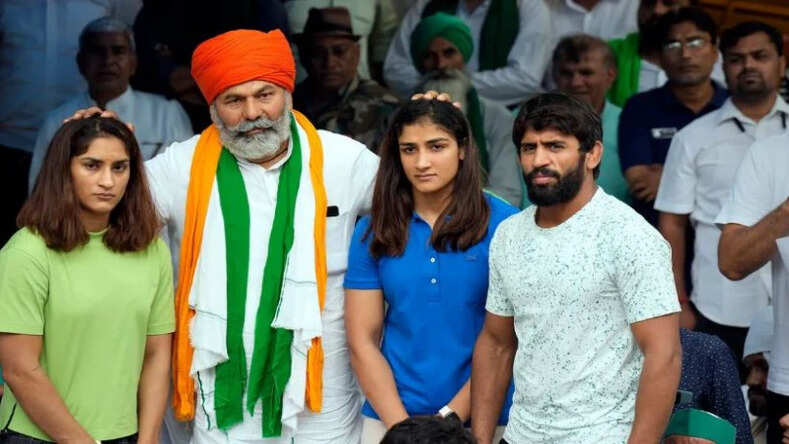 भारतीय किसान यूनियन के नेता राकेश टिकैत पहलवानों के प्रदर्शन में होंगे शामिल 