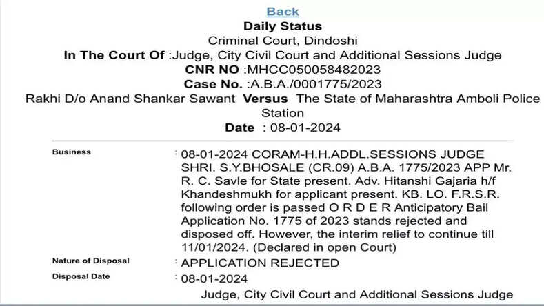 The Mumbai Court denies bail to Rakhi Sawant in a case filed by Adil Khan Durrani, accusing her of publishing and transmitting sexually explicit material.
