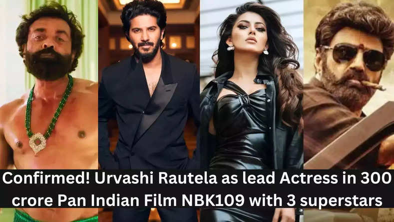 Urvashi Routela: उर्वशी रौतेला मुख्य अभिनेत्री के रूप में दिखेगी 300 करोड़ की पैन इंडियन फिल्म NBK109 इंडस्ट्री के 3 सुपरस्टार के सात