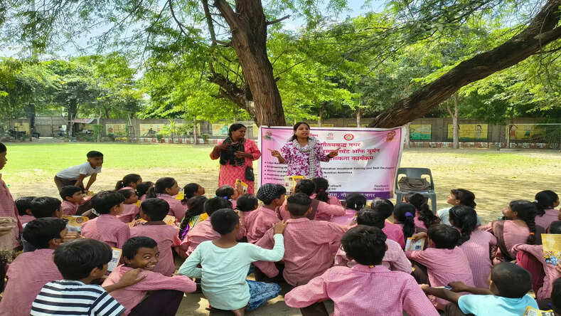  छात्र-छात्राओं को बाल संरक्षण और महिला कल्याण योजनाओं की दी गई जानकारी