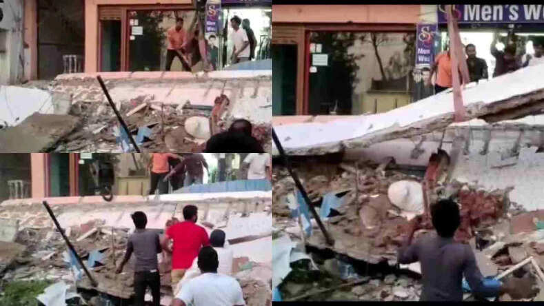तेलंगाना के यादाद्री-भोंगिर जिले के मंदिर नगर यादगिरिगुट्टा में 20 साल पुरानी इमारत का एक हिस्सा गिराने से 4 लोगो की हुई मौत, 1 व्यक्ति घायल 