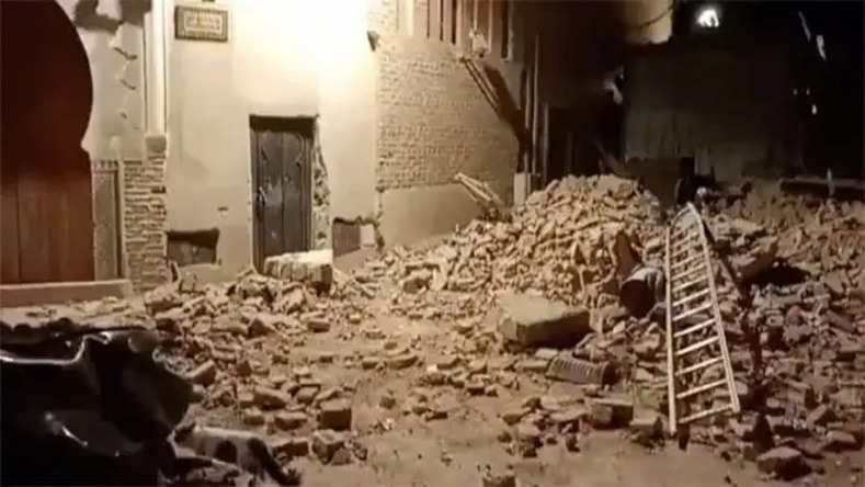 Earthquake: अफ्रीकी देश मोरक्को में भूकंप से भीषण तबाही, कई इमारतें ढहकर मलबे में बदली