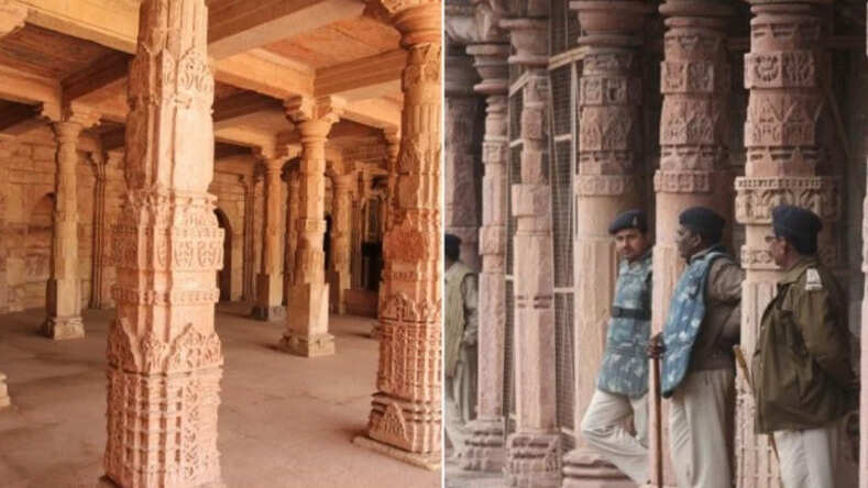 MP News: धार में स्थिति भोजशाला में एएसआई का वैज्ञानिक सर्वे शुरू