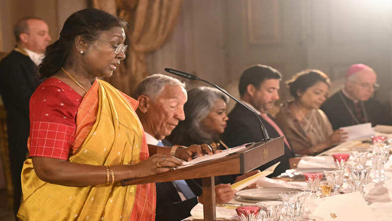 हम ज्ञान आधारित अर्थव्यवस्था के रूप में भारत की शक्ति का उपयोग करने में पुर्तगाल को अपना साझेदार मानते हैं : राष्ट्रपति द्रौपदी मुर्मु