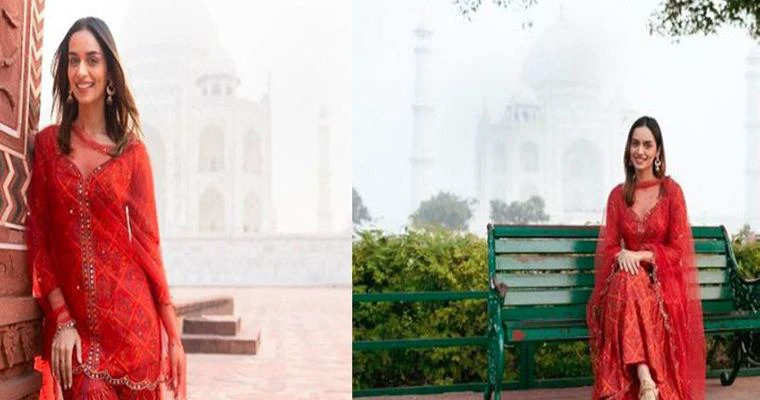 ताजमहल की खूबसूरती पर फिदा हो गई Manushi Chhilla