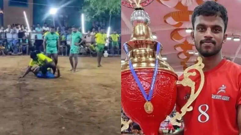  कबड्डी टूर्नामेंट के लाइव मैच के दौरान कबड्डी प्लेयर की हुई मौत
