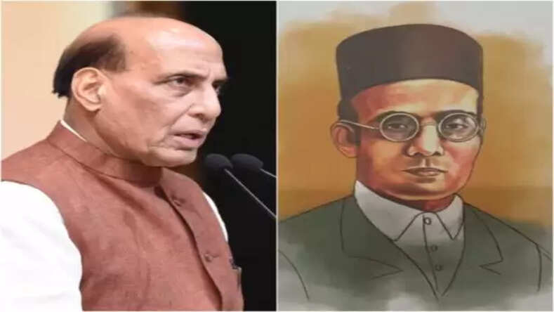 राजनाथ सिंह ने कहा- सावरकर ने खुद नहीं बल्कि गांधी जी के कहने पर लगाई थी दया याचिका